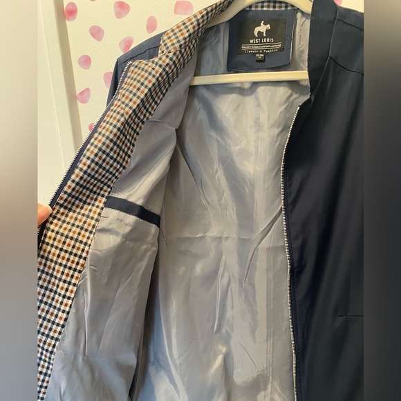 WEST LOUIS BUSINESS-MAN SPRING JACKET in Navy Blue Size Large - Picture 4 of 7